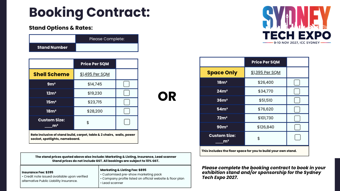 Booking Form